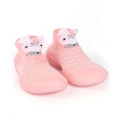 Cute Walk by Babyhug Mouse Design Socks Shoe - Pink