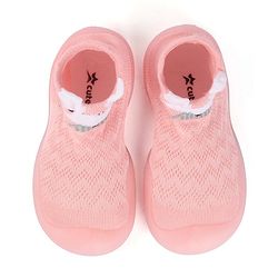 Cute Walk by Babyhug Mouse Design Socks Shoe - Pink