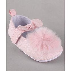Cute Walk by Babyhug Booties Pom Pom Detail - Pink