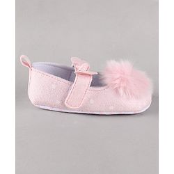 Cute Walk by Babyhug Booties Pom Pom Detail - Pink