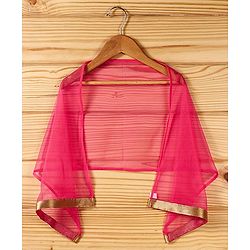 Babyhug Sleeveless Kurti & Churidar Set With Dupatta - Pink