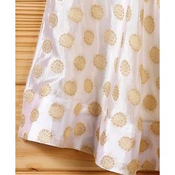 Babyhug Sleeveless Kurti & Churidar Set With Dupatta - Pink