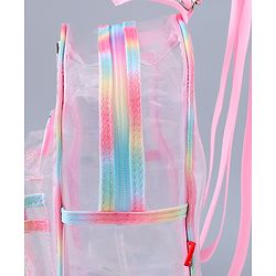 Babyhug Fashion Backpack Butterfly Applique Free Size - Pink
