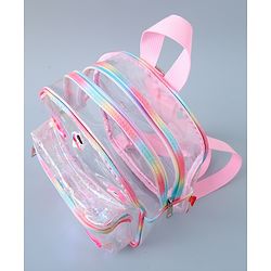 Babyhug Fashion Backpack Butterfly Applique Free Size - Pink