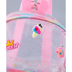 Babyhug Fashion Backpack Butterfly Applique Free Size - Pink