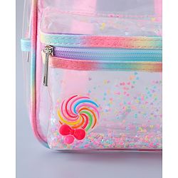 Babyhug Fashion Backpack Butterfly Applique Free Size - Pink
