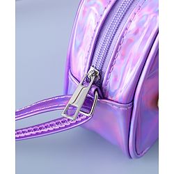 Babyhug Sling Bag with Rainbow Print and Soft Buttons - Purple