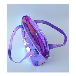 Babyhug Sling Bag with Unicorn Design - Dark Purple
