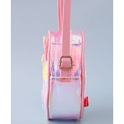 Babyhug Transparent Sling Bag Butterfly Applique - Pink