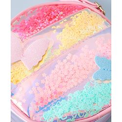 Babyhug Transparent Sling Bag Butterfly Applique - Pink