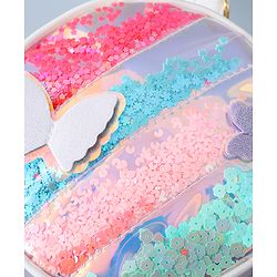 Babyhug Transparent Sling Bag Butterfly Applique - Silver