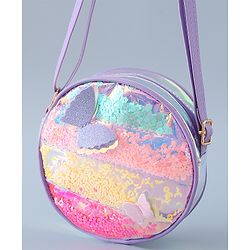 Babyhug Transparent Sling Bag Butterfly Applique - Pink