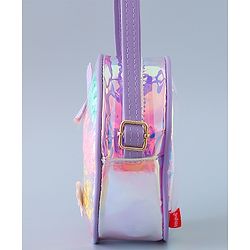 Babyhug Transparent Sling Bag Butterfly Applique - Pink