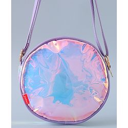 Babyhug Transparent Sling Bag Butterfly Applique - Pink