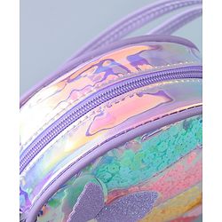 Babyhug Transparent Sling Bag Butterfly Applique - Pink