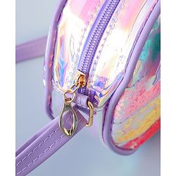 Babyhug Transparent Sling Bag Butterfly Applique - Pink
