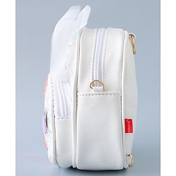 Babyhug Fashion Backpack with Butterfly Applique - Silver