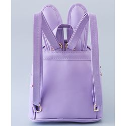 Babyhug Fashion Backpack with Bunny Design & Bow Applique - Pink