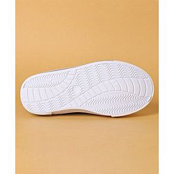 Cute Walk by Babyhug Slip On Casual Shoes With Bow Applique & Floral Print- Navy Blue (Sole Line May Very)