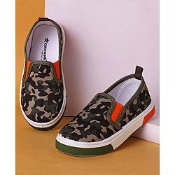 Cute Walk by Babyhug Slip On Casual Shoes Camo Print - Green