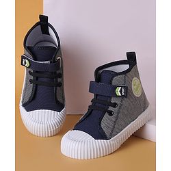 Cute Walk by Babyhug Velcro Closure Casual Shoes - Navy Blue