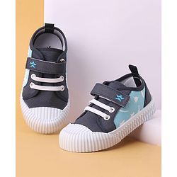 Cute Walk by Babyhug Casual Shoes with Velcro Closure Shark Printed - Blue