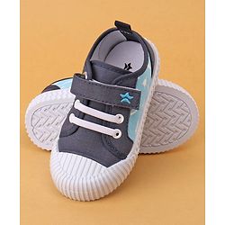 Cute Walk by Babyhug Casual Shoes with Velcro Closure Shark Printed - Blue