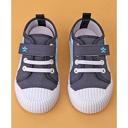 Cute Walk by Babyhug Casual Shoes with Velcro Closure Shark Printed - Blue