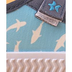 Cute Walk by Babyhug Casual Shoes with Velcro Closure Shark Printed - Blue
