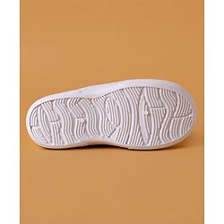 Cute Walk by Babyhug Slip On Casual Striped Shoes with Dino Patch - Yellow