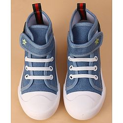 Cute Walk by Babyhug Casual Shoes With Velcro Closure Dino Patch - Blue