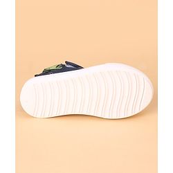 Cute Walk by Babyhug Casual Shoes With Velcro Closure Dino Patch - Navy Blue
