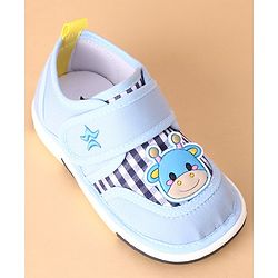 Cute Walk by Babyhug Casual Musical Shoes with Velcro Closure -Blue