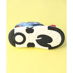 Cute Walk by Babyhug Musical Sandals with Velcro Polka Dot and Bow - Blue
