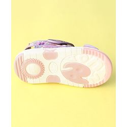 Cute Walk by Babyhug Musical Sandals With Velcro Closure Unicorn Applique - Purple
