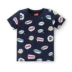 Babyhug Cotton Half Sleeves Striped T-Shirts With Super Hero Graphics Pack of 3 - Multicolor