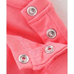 Babyhug Cotton Knit Single Jersey Half Sleeves Capri Night Suit With Unicorn Print - Pink