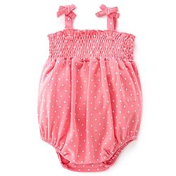 Babyhug 100% Cotton Knit Sleeveless Onesie Polka Dot Print - Pink