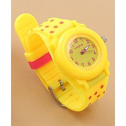 Babyhug Free Size Analog Watch - Yellow