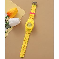 Babyhug Free Size Analog Watch - Yellow