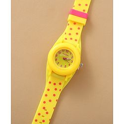 Babyhug Free Size Analog Watch - Yellow