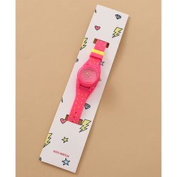 Babyhug Free Size Analog Watch - Yellow