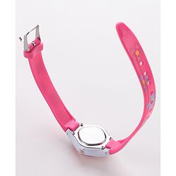 Babyhug Free Size Analog Watch with Floral Print  -  Pink