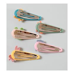 Babyhug Snap Clips Animal Design Pack of 5 - Multicolour