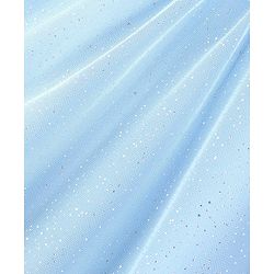 Babyhug Sleeveless A Line & Glittery Party Frock with Frill Detailing - Frozen  Blue