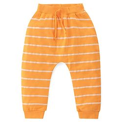 Babyhug Interlock Cotton Knit Full Length Stripes & Cars Print Diaper Pants Pack of 3 - Multicolour