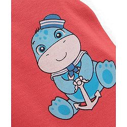 Babyhug Interlock Cotton Knit Full Length Stripes & Dino Print Diaper Pants Pack of 3 - Multicolour