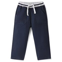 Babyhug Cotton Woven Full Length Trouser Solid Colour with Stretch - Rust