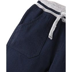Babyhug Cotton Woven Full Length Trouser Solid Colour with Stretch - Rust