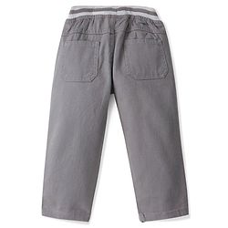 Babyhug Cotton Woven Full Length Trouser Solid Colour with Stretch - Rust